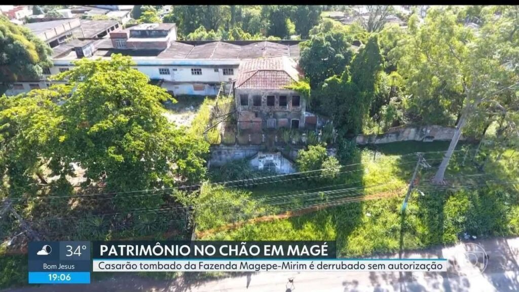 Casarão Histórico de Magé é Demolido Sem Explicação; Iphan afirma que obra é ilegal | Rio de Janeiro