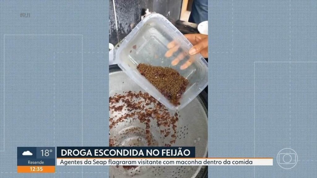 Visitante é flagrada com maconha Escondida em Pote de Feijão em Penitenciaária de Bangu | Rio de Janeiro