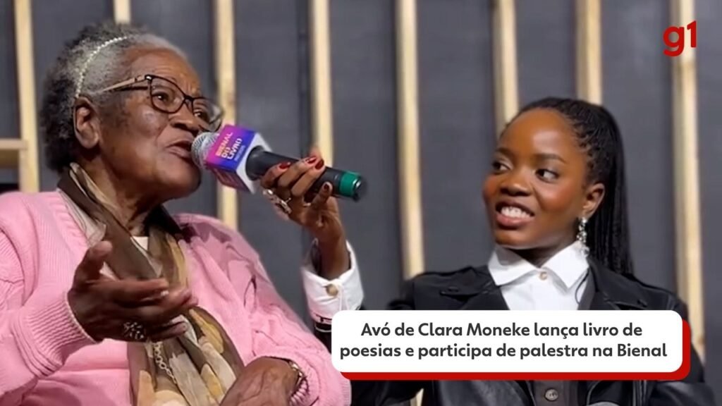 Avó de Clara Moneke Lança Livro de Poesias e participação de Palestra na Bienal: 'Eu não tempo de Sonhar' Avó de Clara Moneke Lança Livro de Poesias e participação de Palestra na Bienal: 'Eu não tempo de Sonhar'