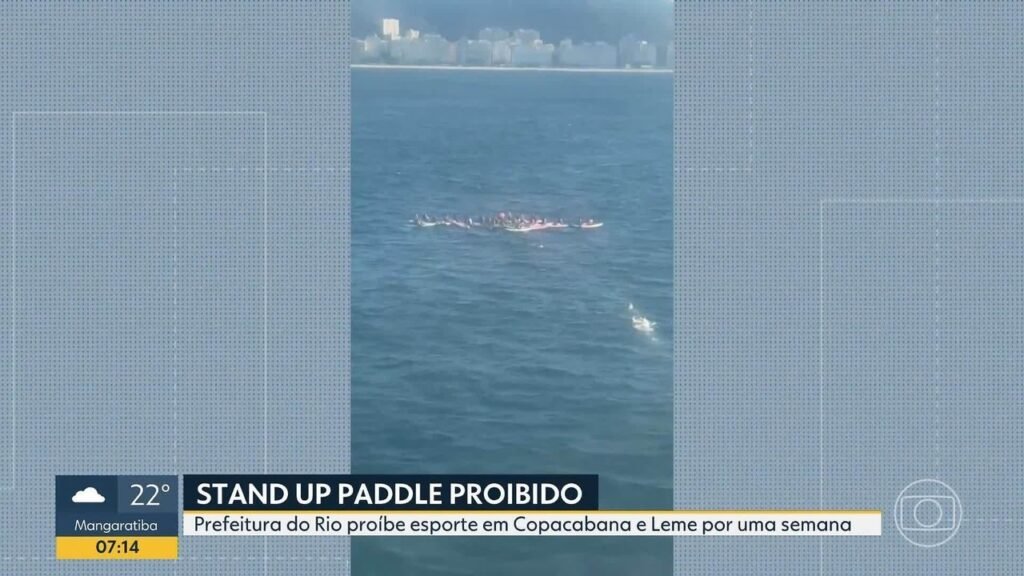 Prefeitura do Rio Proíbe A Prático de Stand Up Paddle Nas Praias de Copacabana E no Leme por Uma Semana | Rio de Janeiro