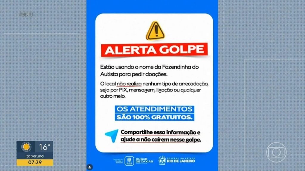 Criminosos USAM Nome de Projeto Social Quetende Crianças com Espectro Autista para Aplicar Golpes | Rio de Janeiro