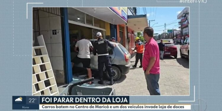 Carro invade Loja de Doces e Deixa Feridos no Centro de Maricá Carro invade Loja de Doces e Deixa Feridos no Centro de Maricá