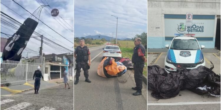 Dois Balões, um com 10 metros, São Apreendidos em Menos de 24h em Rio Das Ostras