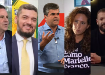 Paes TEM 35%; Bacelar, 9%; Reis, 5%; Mônica Benício, 4%; e Marsili, 2%