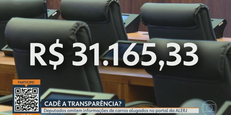 Deputados omitem Dados em Notas de Gastos com Carros Oficiais No Portal da Alerj