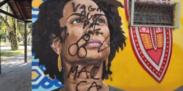 Pintura de Marielle Franco é
