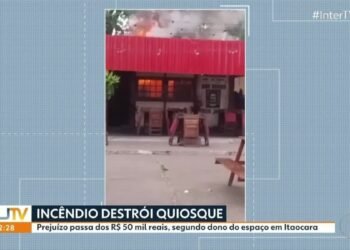 Quiosque Pega Fogo Em Itaocara e Causa Prejuízo de Até R $ 100 mil