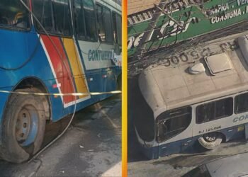 Ônibus bate em poste e deixa Feridos em Nova Iguaçu