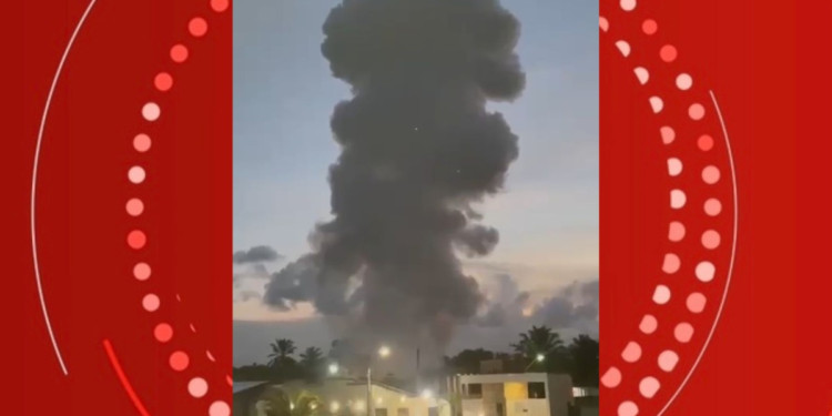 NuVem de Fumaça Assusta Moradorores de Cidade na Bahia