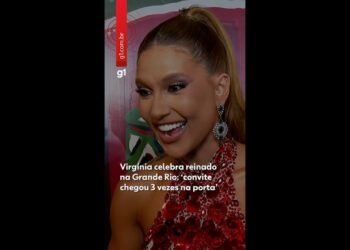 ‘O convite chegou 3 vezes na porta’: Virgínia celebra reinado à frente da bateria da Grande Rio