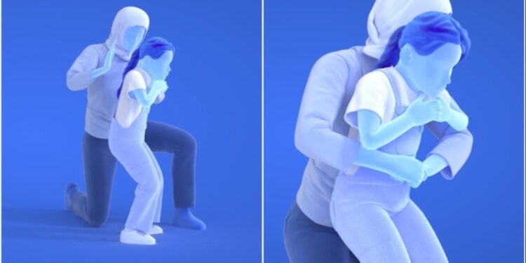 Manobra de desengasgo: bombeira viraliza com vídeo ao lado da filha ensinando nova forma de salvar vidas