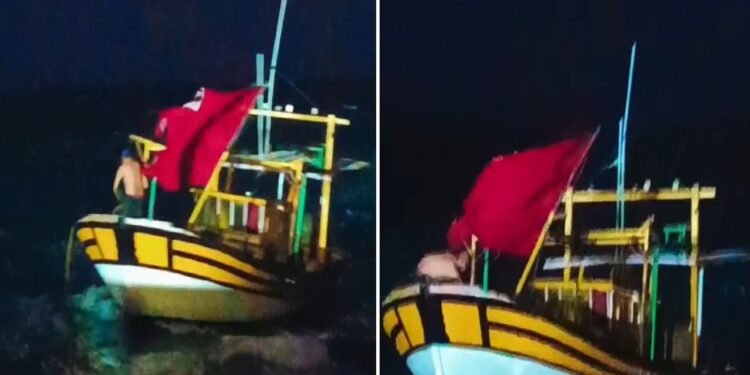 Marinha resgatar barco à deriva em São João da Barra; homem recusa socorro Marinha resgatar barco à deriva em São João da Barra; homem recusa socorro