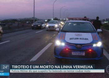 Tiroteio termina com suspeito morto na Linha Vermelha