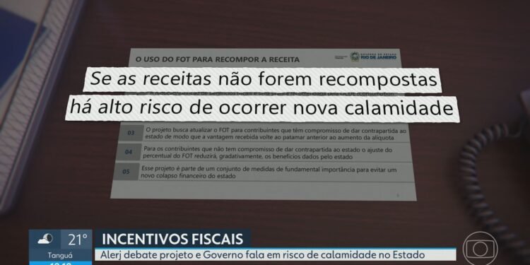RJ propõe reduzir incentivos fiscais às empresas para evitar calamidade fiscal