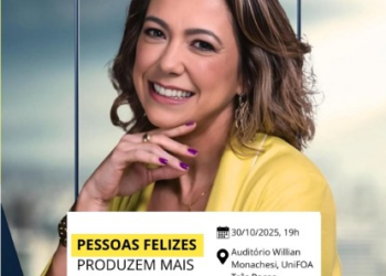 Diretora de felicidade de uma das maiores empresas de bebidas do Brasil faz palestra em Volta Redonda