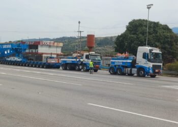 Confira a previsão do deslocamento da carga superdimensionada para os próximos dias na região