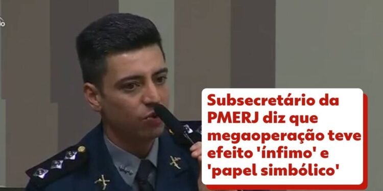 Oficial da PM diz que megaoperação teve efeito ‘ínfimo’ sobre o CV, e vê papel ‘simbólico’: ‘Capaz de entrar em qualquer local’ Oficial da PM diz que megaoperação teve efeito ‘ínfimo’ sobre o CV, e vê papel ‘simbólico’: ‘Capaz de entrar em qualquer local’