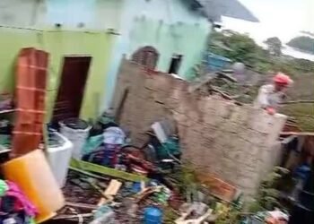 Árvores caem e atingem pelo menos cinco casas em Angra dos Reis