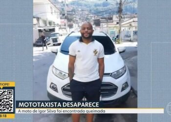 Mototaxista desaparece após sair para trabalhar na Baixada Fluminense; moto foi encontrada queimada Mototaxista desaparece após sair para trabalhar na Baixada Fluminense; moto foi encontrada queimada