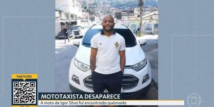 Mototaxista desaparece após sair para trabalhar na Baixada Fluminense; moto foi encontrada queimada Mototaxista desaparece após sair para trabalhar na Baixada Fluminense; moto foi encontrada queimada
