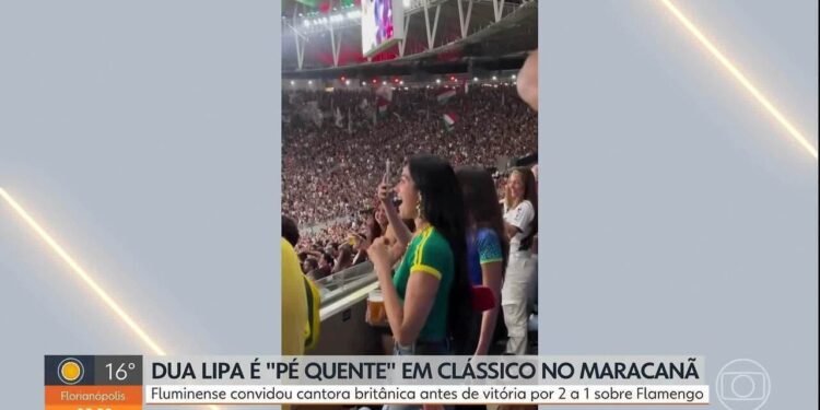 Dua Lipa encontra Sabrina Sato em ensaio da Vila Isabel e vê Fla-Flu no Maracanã