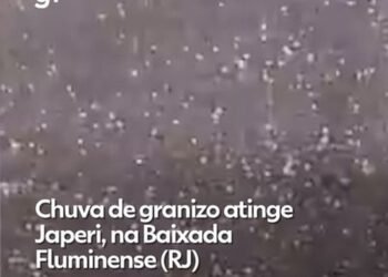 VÍDEO: chuva de granizo atinge Japeri, na Baixada Fluminense