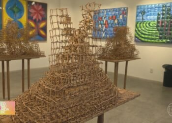 Exposição no Pavão-Pavãozinho traz obras de arte feitas com objetos que são descartados no dia a dia