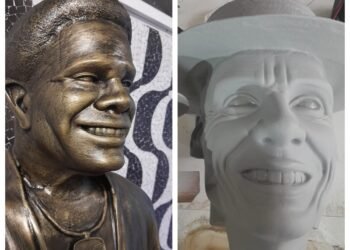 Quiosque terá estátuas de Neguinho da Beija-Flor e Carlinhos de Jesus