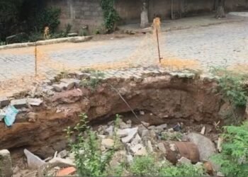 Cratera preocupa moradores de Ourânia, há mais de três anos sem obras em Natividade