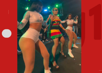 VÍDEO: Prefeita de cidade da Bahia ‘quebra tudo’ no palco de show da banda de pagode La Fúria