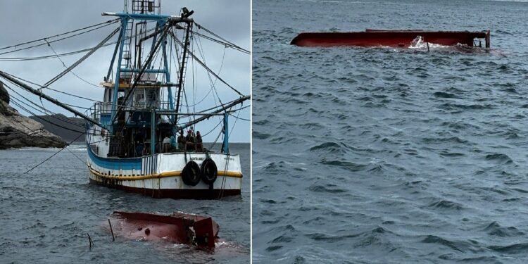 Embarcação vira em alto-mar e mobilização resgate em Cabo Frio Embarcação vira em alto-mar e mobilização resgate em Cabo Frio