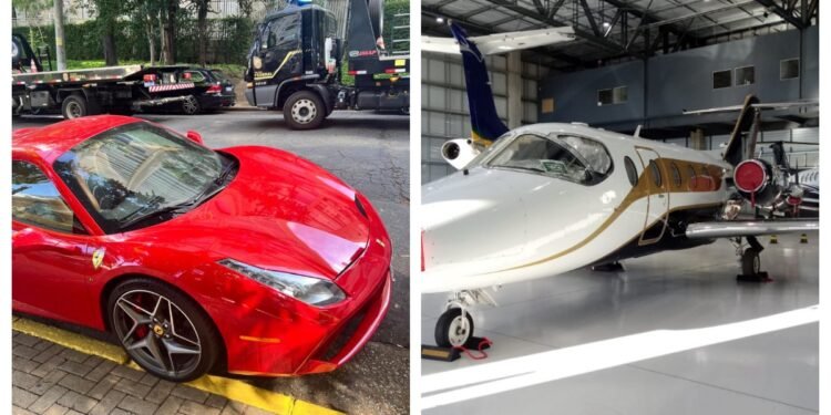 Operação da PF contra clínicas que fabricavam falsos medicamentos para emagrecimento apreende carros de luxo, relógios e até avião