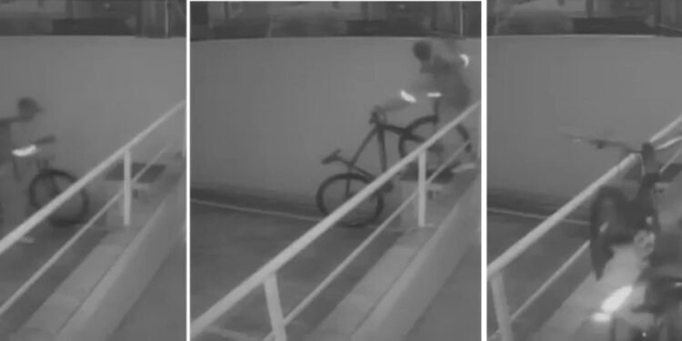 Câmeras registram furto de duas bicicletas no condomínio de Campos