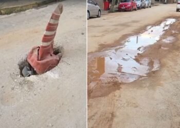 Obras na Rua Rui Barbosa causam transtornos no Centro de Itaperuna