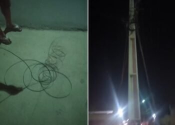 Motociclista é atingido por fio solto no bairro Maria Joaquina em Búzios