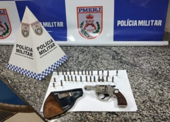 Adolescente fica surpreso com armas e objetos furtados em Miguel Pereira
