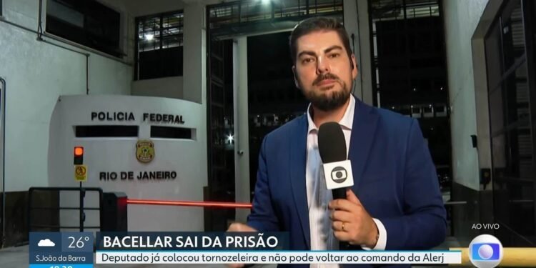Rodrigo Bacellar deixa prisão na PF após decisão do STF já com a tornozeleira eletrônica