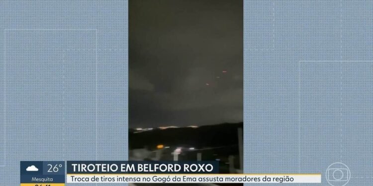Tiroteio entre facções rivais em Belford Roxo tem até balas traçantes