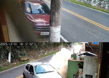 Mulher é atropelada após carro perder controle em Petrópolis