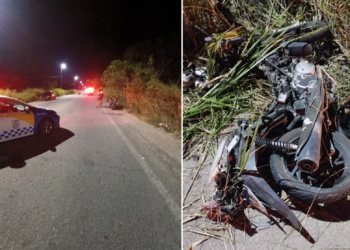 Duas pessoas morrem em acidente de moto na RJ-106, em Saquarema