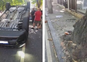 Homem fica ferido após capotamento de carro na Zona Norte do Rio