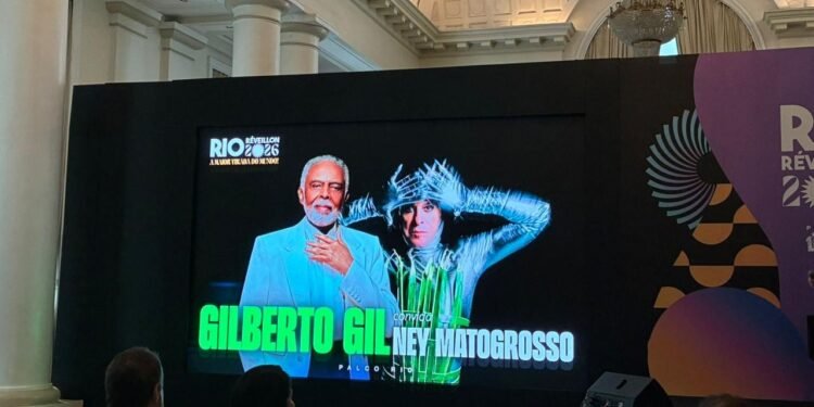 Réveillon do Rio terá shows de Gilberto Gil, Ney Matogrosso, Alok, João Gomes, Belo, Iza, Diogo Nogueira e Alcione