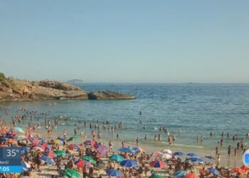 Calor de 39ºC no Rio de Janeiro marca o Natal