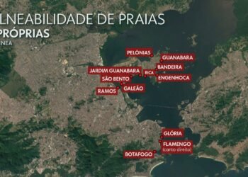As Praias do Rio têm 15 trechos impróprios após as chuvas; confira
