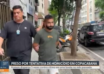 Homem preso por atirar no barco de Copacabana