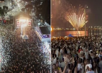 Araruama comemora chegada de 2026 com público de 50 mil pessoas