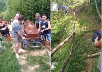 Família enterra idosa em mata por falta de cemitério em Petrópolis