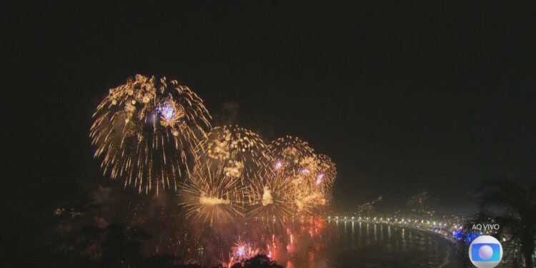 Réveillon 2026: Rio dá boas-vindas ao Ano Novo com queima de fogos em Copacabana