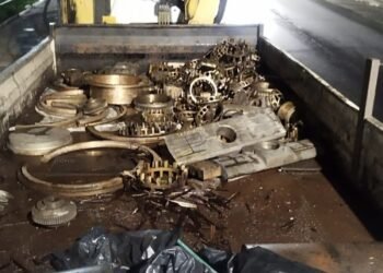 Dupla é presa por roubar 2,4 toneladas de sucata de bronze