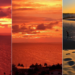 Pôr do sol nos céus do RJ tinge paisagens com cores vibrantes em diferentes cidades; VÍDEO